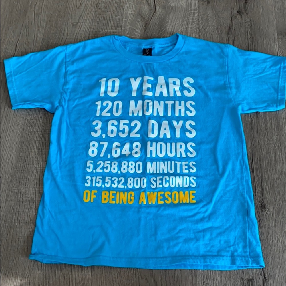Girls “10 years” Old T Shirt